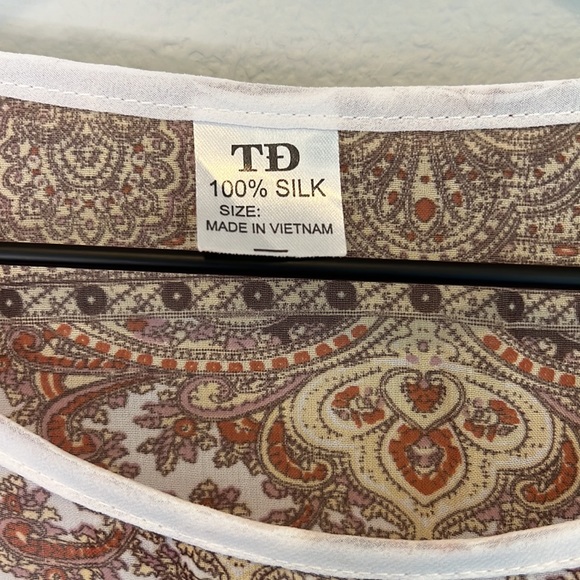 Silk Tunic/Beach Cover Up - Picture 3 of 7